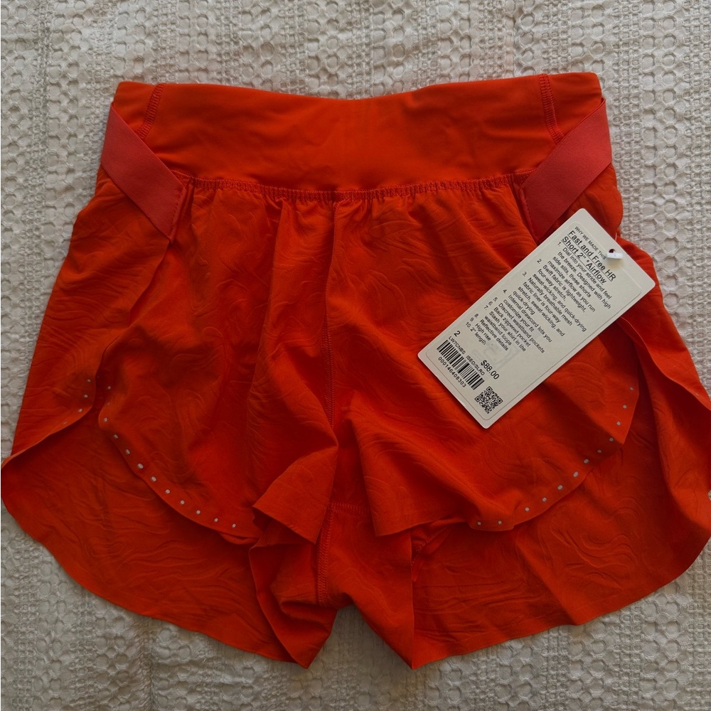 NWT Lululemon Fast and Free HR Short 2” *Airflow
